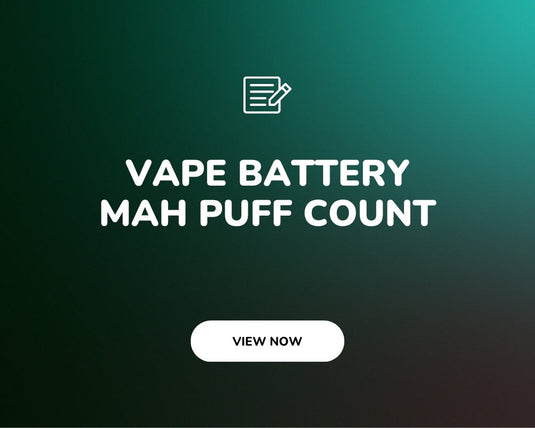 Vape battery mAh puff count, the formula manufacturers do not want you doing the maths on